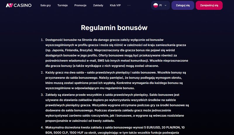 Nv casino bonus - Ein überraschender Zahlenwert